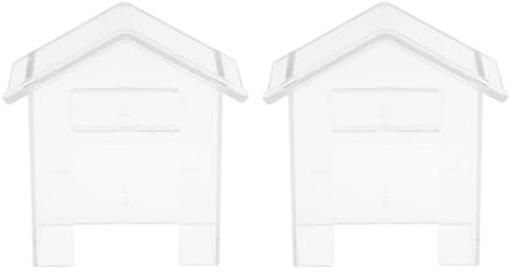 Hoite 2-Pack Transparent Outdoor Doorbell Cover – Waterproof Plastic Protection for Wireless Bell Buttons
