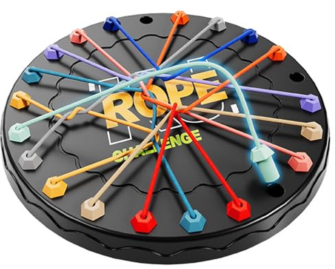 Twisted Rope Puzzle Game for Kids & Adults – Brainy Knots Challenge Toy | Interactive Strategy Board Game | Logic Brain Teaser Puzzles for Family Fun & Gifts