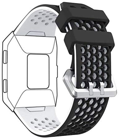 DD Band Kompatibel mit Fitbit Ionic Armband, Weiche Silikon Einstellbare Uhrband für Fitbit Ionic Ersatzarmband