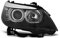LED Angel Eyes Scheinwerfer Set H7/H7 schwarz für BMW E60/E61 03-07