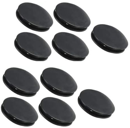 EatingBiting 10 Stück schwarze Gummi-Spardose Spardose Spardose Verschluss Stopfen runde Abdeckung Außendurchmesser 42 mm Innendurchmesser 32 mm