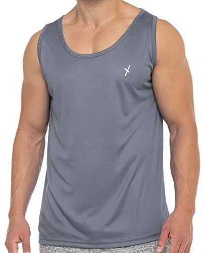CFLEX Herren Sport Shirt Fitness Tanktop Sportswear Collection - Grau S