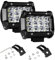 Willpower 2pc LED Scheinwerfer 4‘’ 10cm 36W LED Arbeitsscheinwerfer 12V 24V Zusatzscheinwerfer Auto Flutlicht Rückfahrscheinwerfer Led Wasserdicht für Offroad Traktor SUV UTV ATV