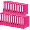 Original Falken 25er Pack PP-Color Kunststoff-Ordner. Made in Germany. 5 cm schmal DIN A4 Pastell-Farbe pink Ringordner Vegan Aktenordner Briefordner Büroordner Plastikordner Schlitzordner