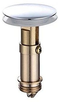 Blaufgarnitur Badezimmer Waschbecken Druckknopf Chrom,Chrom Pop Up Ventil für Waschbecken & Waschtisch Wasserhahn Push Button Ablaufgarnitur Bad Pop Up Stopfen