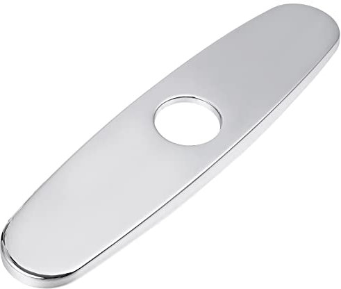 VILLCASE Edelstahl Wasserhahn Abdeckplatte 8 Zoll, Lochabdeckung Spüle, Elegantes Design für Küchenarmaturen, Rostfrei Und Korrosionsbeständig