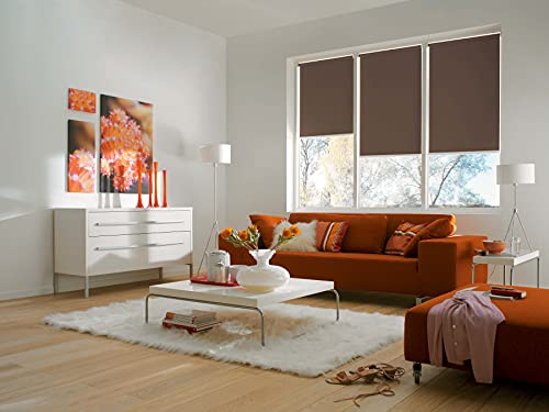 Sunlines Smart Style Elektrisches Rollo, Polyester, Mokka, 180 x 180 cm