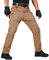 KEFITEVD Gefütterte Arbeitshose Herren Winter Hose Warme Armee Hose Mountainbike Angelhose Thermo Fleece Outdoor Hose Dicke Winterhose Braun 36