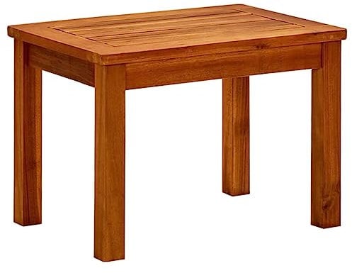 vidaXL Akazienholz Massiv Garten Couchtisch Gartentisch Beistelltisch Balkontisch Holztisch Teetisch Terrassentisch Gartenmöbel 50x35x36cm