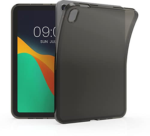 kwmobile Custodia Protettiva Tablet Compatibile con Apple iPad Mini 6 (2021) / iPad Mini 7 (2024) Cover - Cover Trasparente Morbida Silicone Tablet Nero/Trasparente