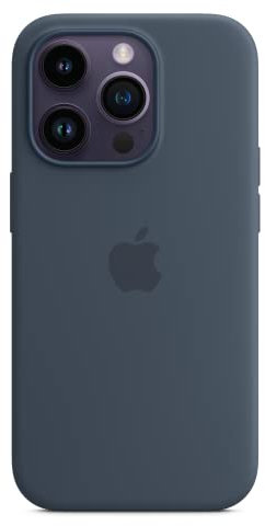 Apple Coque en Silicone avec MagSafe pour iPhone 14 Pro - Bleu Orage ​​​​​​​