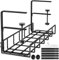 Cable Management Under Desk No Drill, Upgraded Long Arm Clamp, Inward Or Outward, Cable Tray Under Desk, Fits Most Tables