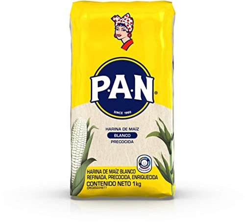Farina di Mais PAN, bianca precotta, Senza Glutine, 1Kg