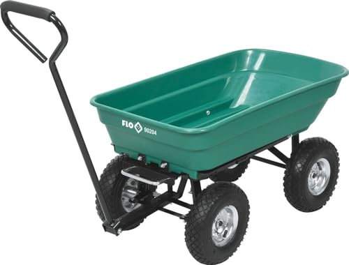 FLO Gartenwagen mit Kippfunktion - 55L - Behälter: 87 x 47 x 20 cm