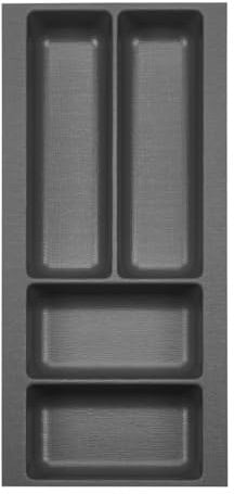 ORGA-BOX 2 Range-couverts Profondeur : 461 x Largeur : 209 mm anthracite avec structure Canvas pour tiroir Nobilia/Noblessa de 30 cm jusqu'à 07/2012
