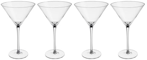 BUTLERS 4er Set Cocktailglas 300 ml Glas - MARTINI - | Farbe Durchsichtig - Martinischale für Gin & Vermouth - Cocktailspitz für Wodka - Ikonische V-Form