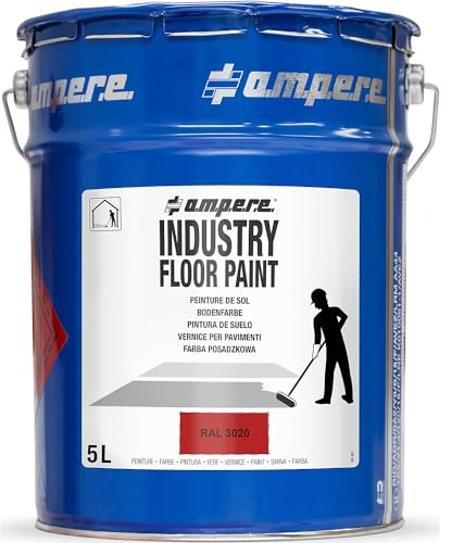 Ampere | Bodenmarkierungsfarbe Industry Floor Paint® | Inhalt 5 l, rot