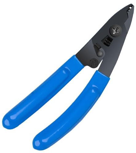 Elfcam® - Pince à Dénuder 3 Coupes, FTTH Outils pour Dénuder et Décaper pour 2 Gaines de Fibre 125μm à 900μm une Fois, CS-2