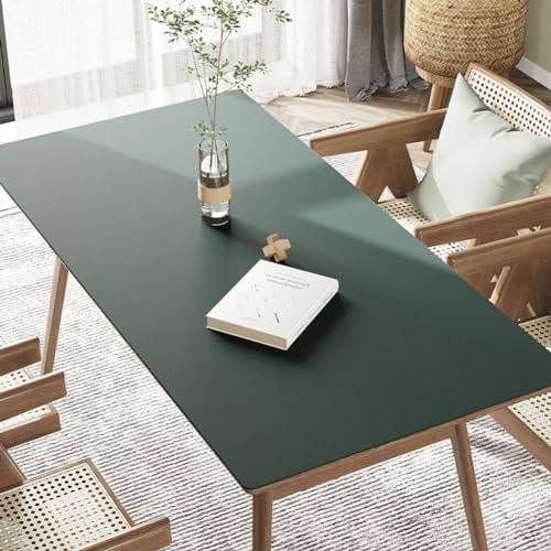 Wasserdichte Schreibtischunterlage aus PU-Leder, rutschfest, für Büro, Zuhause, Schule, große Laptop-Matte, erweitertes Mauspad, Tastaturunterlage (009,90 x 180 cm)