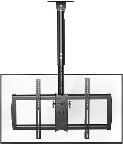 XINLEI Ceiling TV Mount Fits Most 37-75 inch LCD LED Plasma Panel Display with Max VESA 600x400mm Loaded up to 50kg/110lbs Swivel and Tilt TV Bracket Height Adjustable MC61A