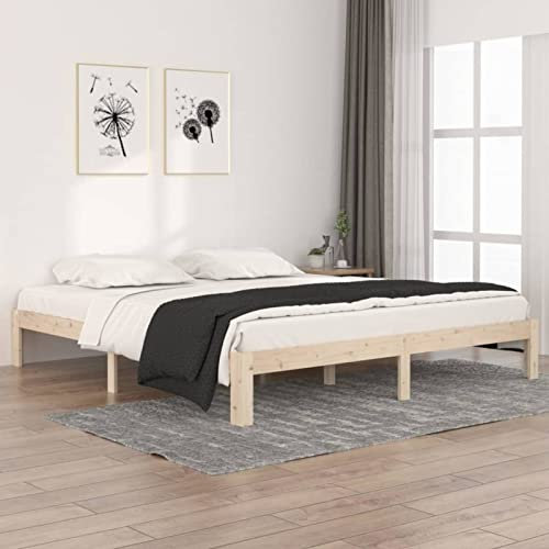 ARKEM Massivholzbett 180x200 cm Holzbett Massivholzbett Familienbett Massivholz-Bettgestell Bed Frames Wooden Betten 810380