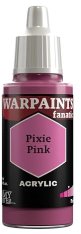 The Army Painter, Warpaints Fanatic Pixie Pink Single Acrylics, Miniature Hobby Painting, Quality Paint for Miniature Wargaming