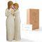 NANAOUS Mother and Daughter Figurines Gifts, Mom Birthday Gifts from Daughter, Resin Hand-Painted Statue, Mother's Day