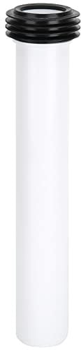 Tubo di scarico dritto allungato, accessorio per WC tubo di scarico Ingresso in materiale PP da 50 mm, tubo di scarico dritto allungato per scarico a parete WC WC a parete Squattin