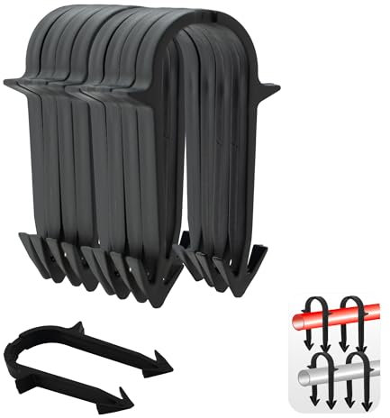 Vancoco Underfloor Heating Clips Pipe 300pcs/Box Black Clips Barbed Hook Works with Underfloor Heating Clips Gun Suitable for 14mm to 20mm Pipes