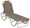RWCCCRW Schöner Outdoor-Loungesessel aus Aluminium und Textilene in Taupe