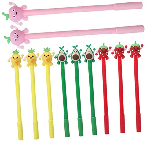 FUNOMOCYA 20stücke Pack Dekorativer Gelstift Obstförmig Schreibstifte Für Junge Mädchen Schule Bürobedarf Mit Feiner Spitze Bezaubernde Tintenstifte Lustige Stifte Neuheit Für Notizen Unters