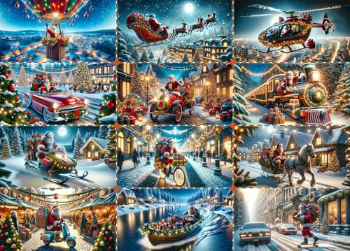 Busy Santa Claus Weihnachtspuzzle 1000 Teile Puzzle Weihnachten 1000 Teile Puzzle Erwachsene Geschenkideen