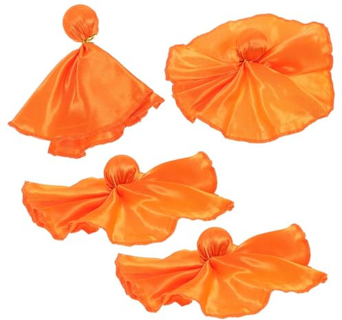 FOYTOKI 4 Pack Football Referee Flags Small Penalty Flags Set for Sports Games Orange Soccer Referee Flag Kit