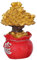 HOLIDYOYO 1stk Glück Baumschmuck Feng-Shui-Figur Chinesischer Goldmünzen-geldbaum Citrin Geldbaum Goldener Geldbaum Chinesische Feng Shui Dekoration Barren Feng-Shui-Baum-Statue Rot Harz