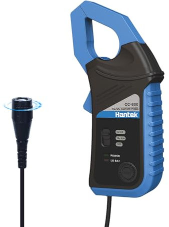 Hantek CC-800 AC/DC Stromzange 5KHz Bandwidth 800A DC, Digitales Stromzangen-Multimeter Messgerät mit BNC-Anschluss Stromzangenmessgerät, Strom-Wellenformzange Oszilloskop-Zubehör