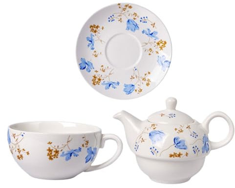 OFFSCH Tetera De Cerámica Con Tazas y Plato Juego De Té Portátil Para Preparar Té