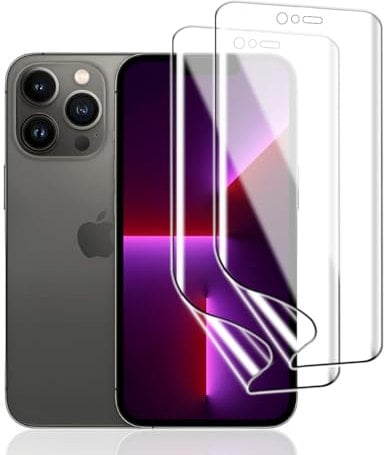 KoasVonson Pack of 2 Hydrogel Film for iPhone 13 / iPhone 13 Pro, TPU Screen Protector Soft HD Clear Flexible Transparent Screen Protector TPU Film