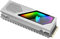 KLLsmDesign RGB Sync M.2 NVMe SSD dissipateur thermique avec ventilateur intégré, refroidissement haute performance, éclairage LED dynamique, coque transparente avec coussinet thermique
