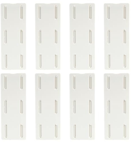 8pcs Auto Adhesivo Fijador Power Strip, Fijador De Soporte De Regleta, Soporte Regleta Pared, Fijador Sin Perforaciones para Organización De Cables, Ideal para Mando A Distancia, Router Y Más