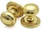 Infinity Decor Boutons de porte à mortaise en laiton poli style géorgien 50 mm – Poignées à ressort idéales pour portes intérieures et extérieures