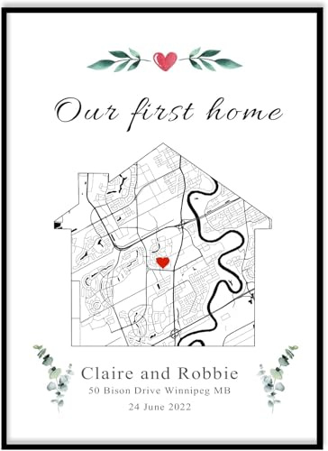 toyofmine Personalisiertes Wandposter zum ersten Zuhause