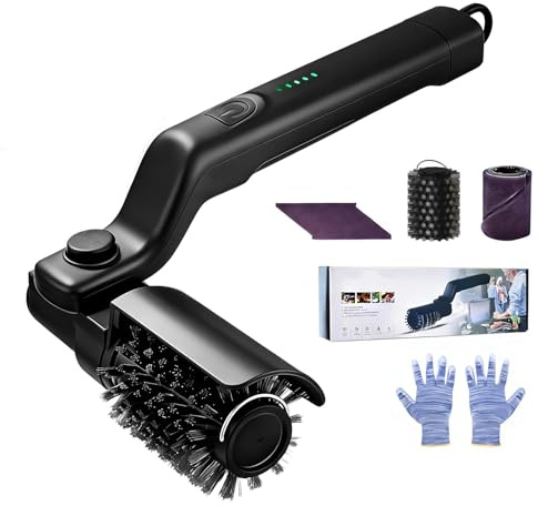 Brosse Nettoyage Electrique, Brosse Barbecue Électrique Rechargeable sans Fil 180° Réglable Contrôle d'alimentation 3 Vitesses Tête de Brosse Acier Inoxydable pour Grill Extérieur