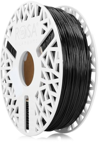 ROSA3D TPU Filament 1.75 mm für 3D Drucker, Schwarz Spule1 kg, Flex 96A