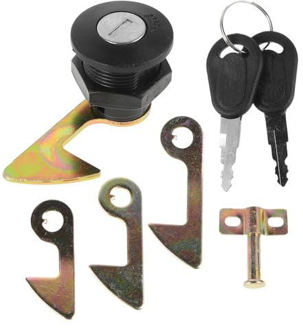 Lucchetto Portatile da Viaggio per Bauletto Moto, Nero | Lega di Zinco, Meccanismo Singolo Ganci, per Monopattini Elettrici e Scooter, Design Compatto