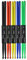 Healifty Lot de 5 paires de baguettes en nylon - Jaune/rouge/vert/bleu/noir