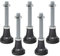 Schulte pack lot de 5 pieds réglables jusqu'à 3 cm pour receveur de douche en résine minérale, noir, 9-12 cm