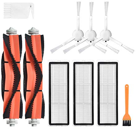 LICHIFIT Cepillo de rodillo principal de repuesto para cepillo lateral de repuesto para Xiaomi Mijia 1C para robot aspirador Dreame F9