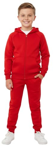 A2Z 4 Kids Plain Tracksuit Hoodie with Jogger Sweatpants Sports Activewear Set Girls Boys Children Age 5-13 years
