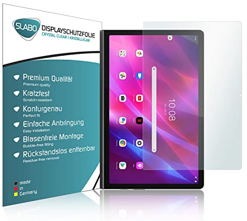 Slabo 2 x Displayschutzfolie kompatibel mit Lenovo Yoga Tab 11 Displayschutz Schutzfolie Folie Crystal Clear KLAR
