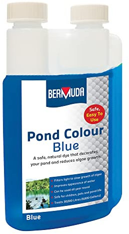 Bermuda Blue Pond Dye 250ml Reduce Algae and Weeds Stunning Pond Water